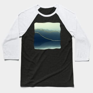 Gold Lined Alps Baseball T-Shirt